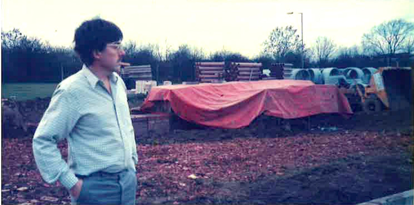 1 1986 A piece of land is identified, plans drawn, planning granted
