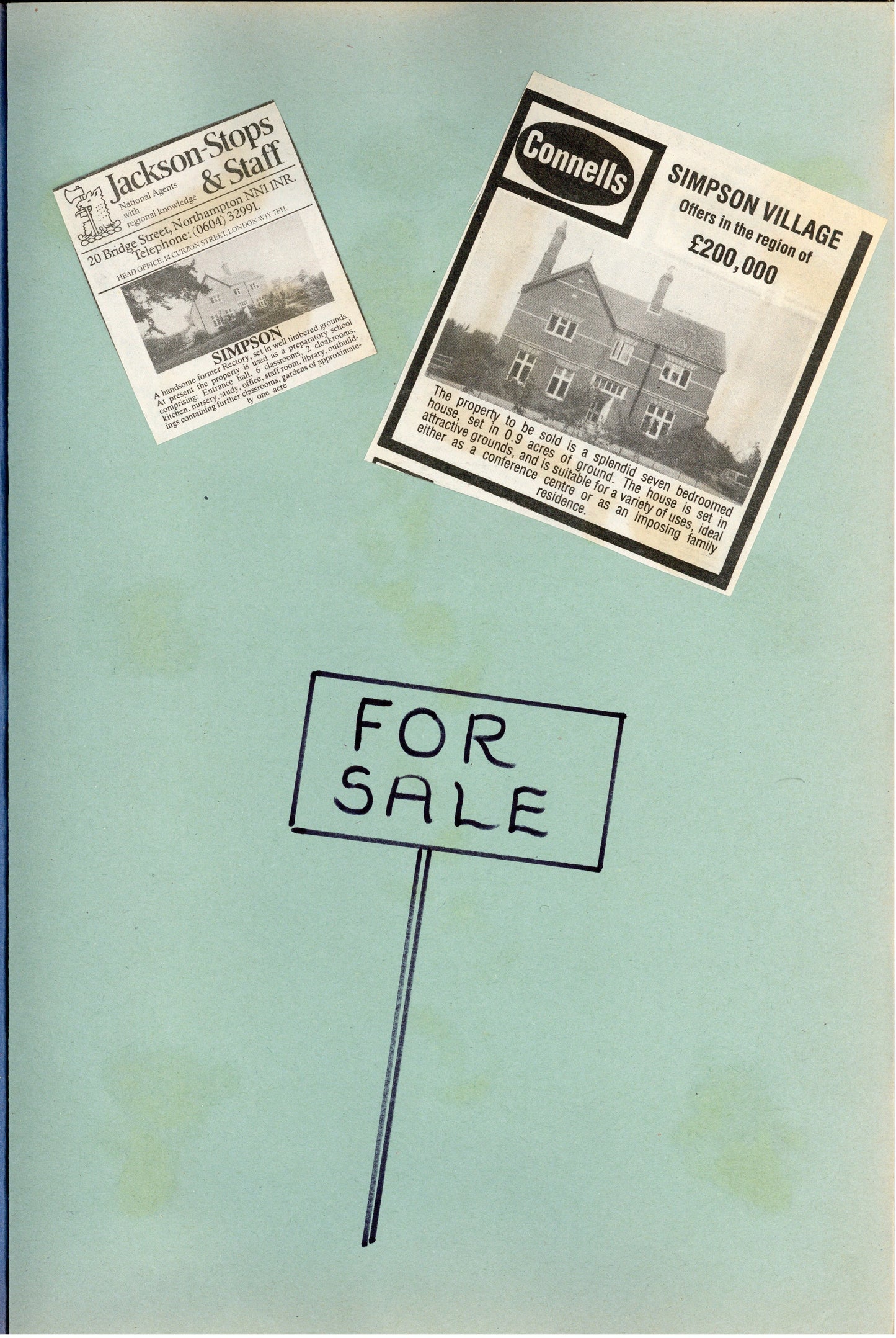 1 1986 A piece of land is identified, plans drawn, planning granted