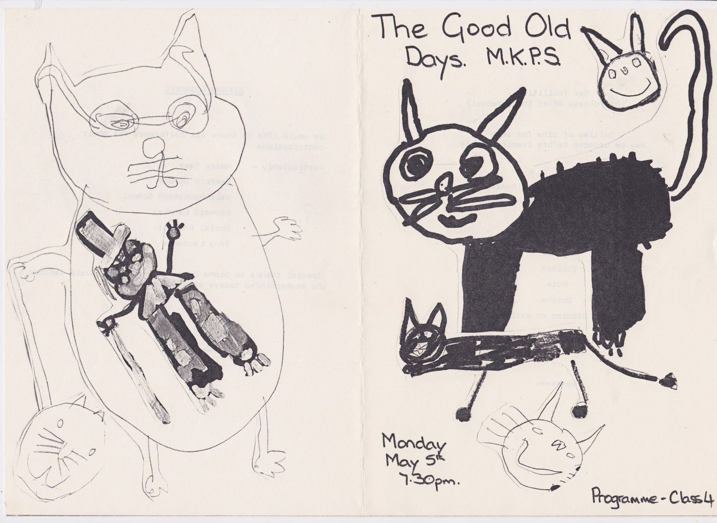 1986 Oliver, Cats and a Musical Evening at The Stables