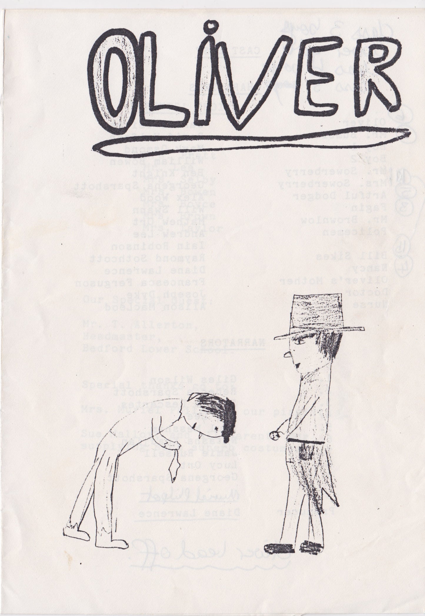 1986 Oliver, Cats and a Musical Evening at The Stables