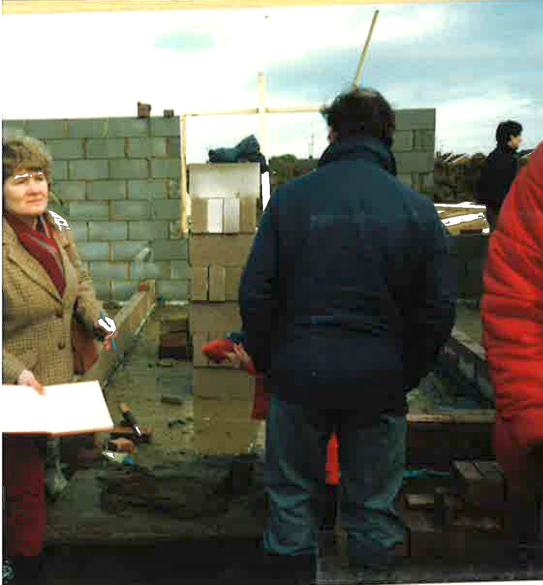 3 Brick laying ceremony with parent Kevin Whately