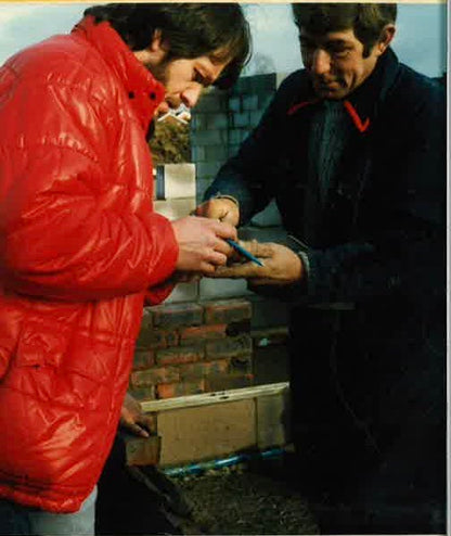 3 Brick laying ceremony with parent Kevin Whately