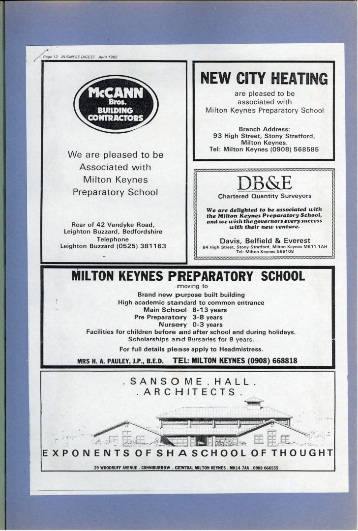 1986 First Prospectus and Media